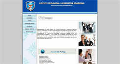 Desktop Screenshot of coyotesourcing.com