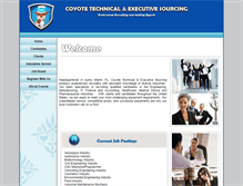 Tablet Screenshot of coyotesourcing.com